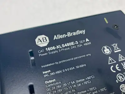 USED ALLEN-BRADLEY SER. A POWER SUPPLY 3-PHASE 24V 20A 480W
