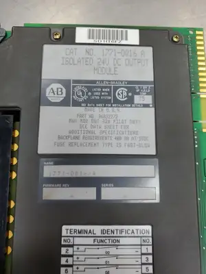 USED Allen-Bradley 1771-OQ16 Ser. A Isolated 24VDC Output Module, Firm. Rev. A