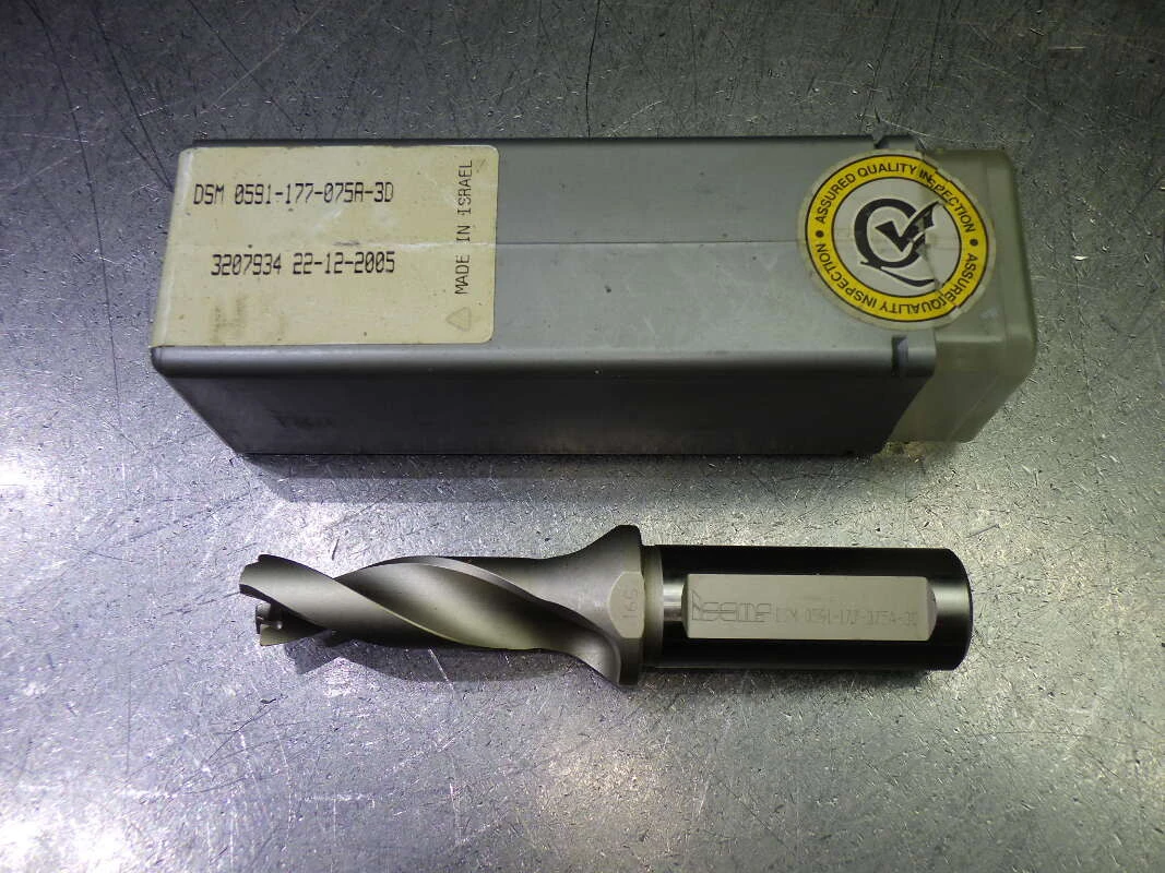 Iscar .591" Coolant Thru Drill 3/4" Shank DSM 0591-177-075A-3D (LOC2992B)