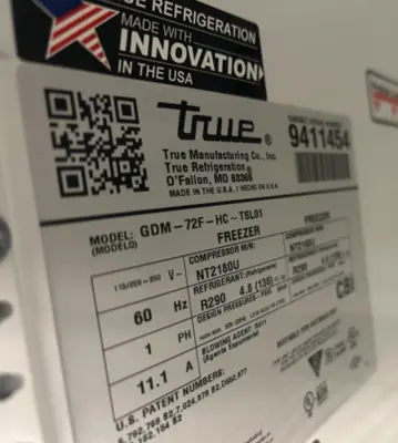 7-0050 True GDM-72F-HC TSL01 3 Door Freezer