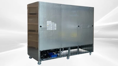 171-0176 3 Door Reach In Stainless Steel Self Contained Cooler