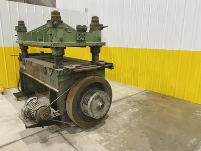 50 TON X 38" X 60" ASC / BENCHMASTER  MODEL #50-4-3860-2-12 4-POST CUTOFF PRESS: STOCK #19939