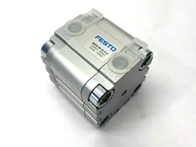 USED FESTO PNEUMATIC COMPACT CYLINDER 40MM BORE 15MM STROKE 156005