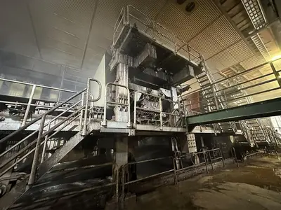 110" (2.8M) VOITH FOURDRINIER PAPER MACHINE (LBM) MFG 2001 LINERBOARD / TUBE & CORE – TANDEM NIPCOFLEX SHOE PRESSES - 72"(1.8M) DIAMETER DRYERS