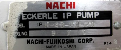 USED NACHI IPH-4B-32-20 HYDRAULIC PUMP IPH4B3220