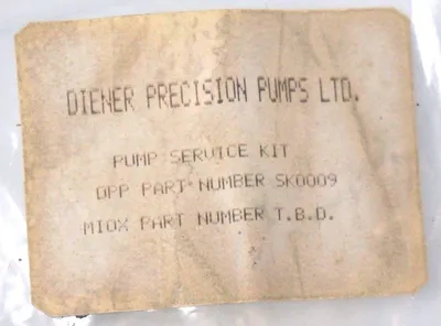 NEW DIENER PRECISION PUMPS LTD SK0009 PUMP SERVICE KIT