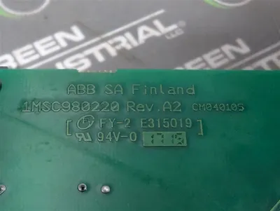 ABB PV1553841MRS050858A Motor Protection Relay Arc Fault Detection Board Used