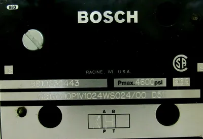 NEW BOSCH 9810232443 CONTROL VALVE 081WV10P1V1024WS024/00