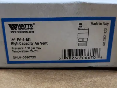 USED WATTS FV-4-M1