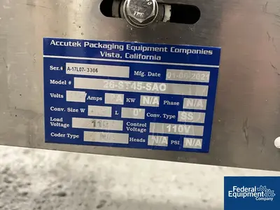 USED Accutek Accutek Filling Line, Model AVF 10