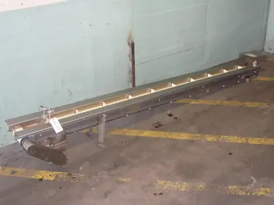SPC6154  Conveyor inclined belt conveyor Stainless Steel, 4" wide x 120" long