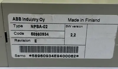 Used ABB NPBA-02 Valves/Fittings Ohio US | Surplus Asset Holdings #1233933