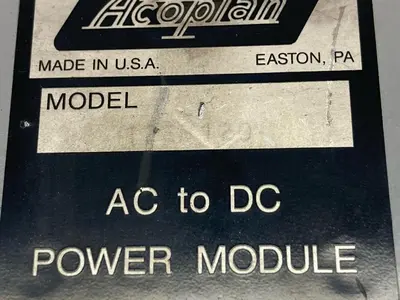 Used ACOPIAN _UNKNOWN_ Miscellaneous Equipment (Electrical & Power) Ohio US | Surplus Asset Holdings #1425387