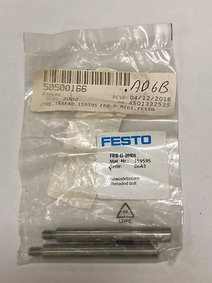 Used FESTO FRB-D-MIDI Misc Electrical & Power Parts Ohio US | Surplus Asset Holdings #1234412