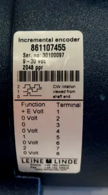 NEW LEINE LINDE 861107455 ENCODER 2048 PULSE 9-30 VDC 861107455-2048