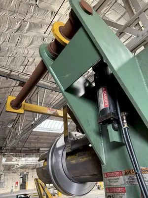 20,000 LB X 54" COE CPR-PC-20954 POWERED COIL REEL/UNCOILER WITH COIL CAR. STOCK # 0225026