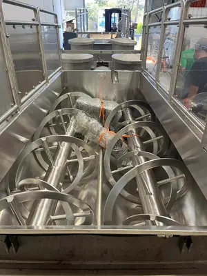 Mixer, Ribbon, 7500 LB (1100 Gallon), Dual Shaft Ribbon, Jacketed, #5991749
