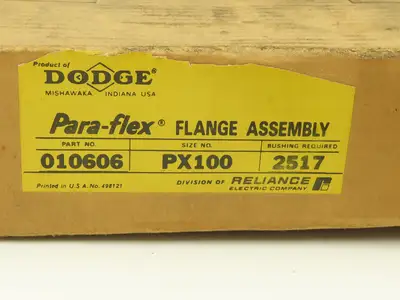 Dodge Para-flex Flange Coupling Requires Taper-Lock Bushing 2517 For Shaft