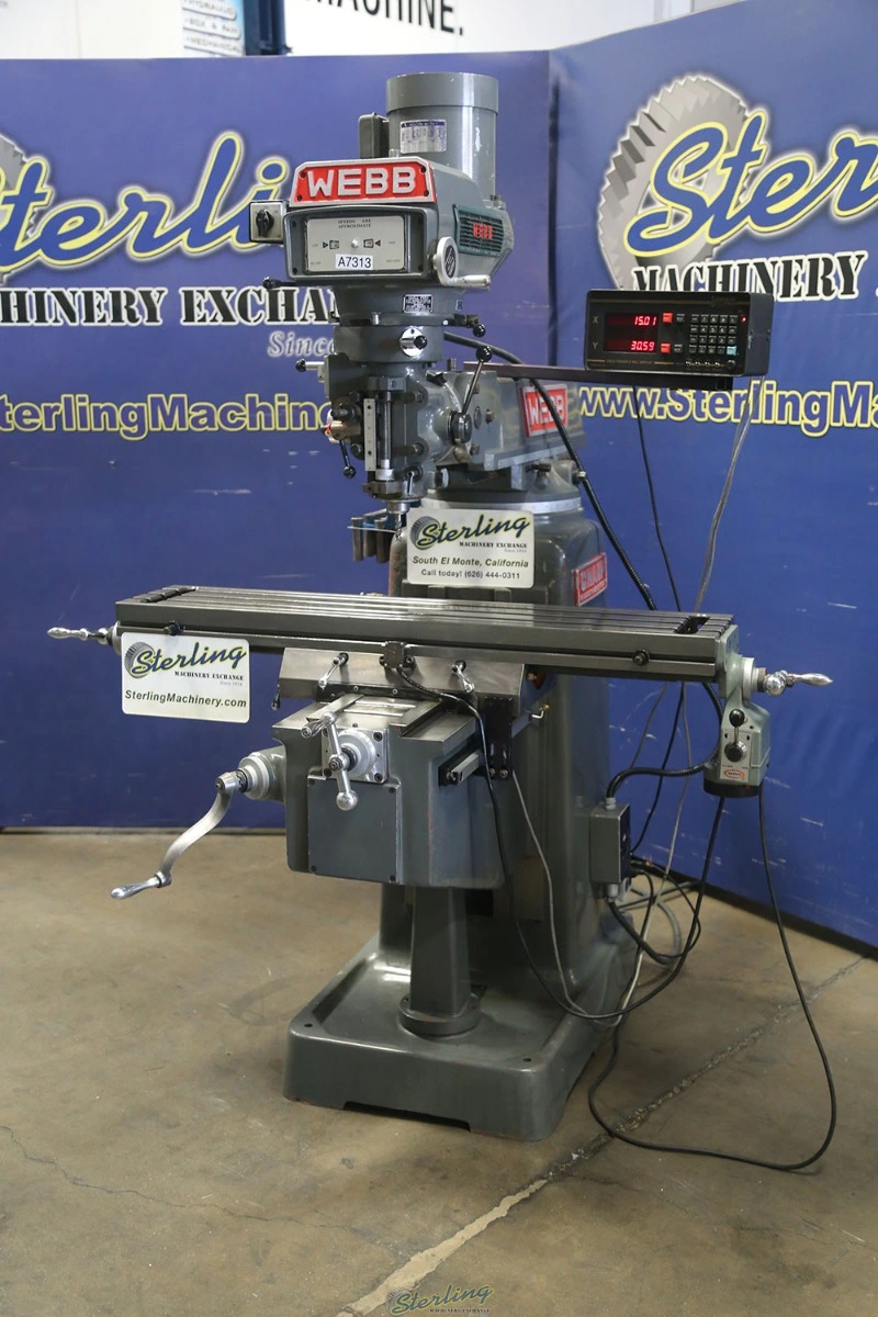 Used WEBB 3VK Vertical Mills California US | Sterling Machinery Exchange #1465585