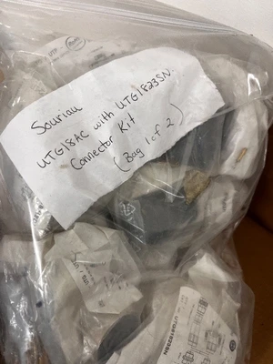 Large Lot of Industrial Electrical Connectors and Accessories in Assorted Bags
