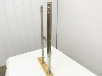 8" Tabletop Conveyor Stainless Leg Support H-Stand 32"-42" Adj Height