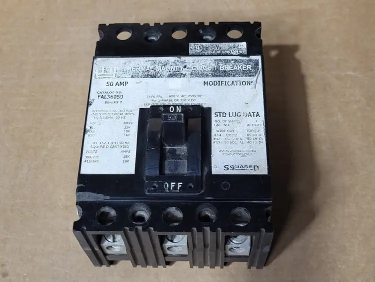 Used SQUARE D FAL36050 Switchgears British Columbia CA | Lenmark #409266