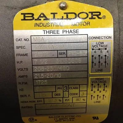 USED BALDOR M8A