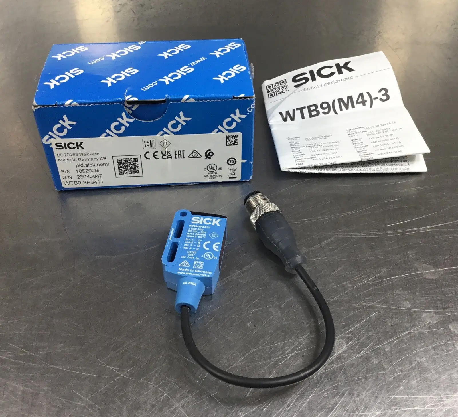 SICK WTB9-3P3411S14 / 1052929 Photoelectric Proximity Sensor 5C-21