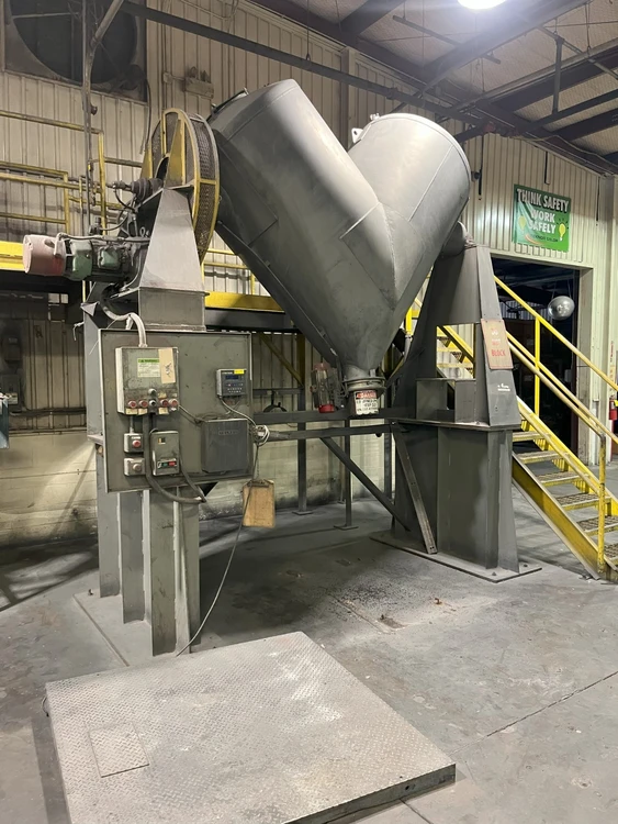 Used Patterson Kelley 60 cu ft Double Cone - V Mixers Kentucky US | Edwards Industrial Repair #1016438