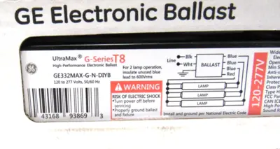 LOT OF 4 NEW GENERAL ELECTRIC GE332MAX-G-N-DIYB BALLASTS GE332MAXGNDIYB