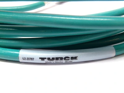 USED TURCK EUROFAST CORDSET DBL-ENDED M12 4-PIN TO M12 8-PIN