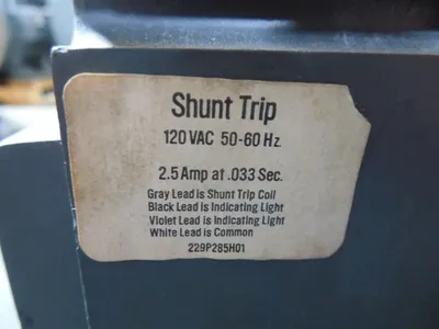 Westinghouse SPB65 Pow-R-Breaker 1600A Frame 1200A Trip Pow-R Trip 7 Used