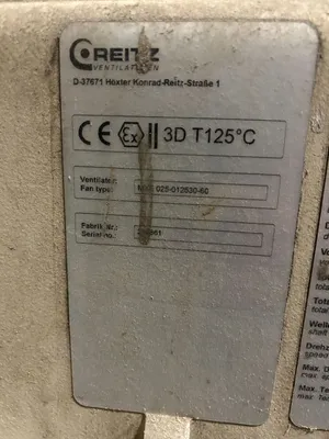 2012 KONRAD REITZ VENTILATOREN MXE 025-012530-60 Miscellaneous | Perry Equipment (3)