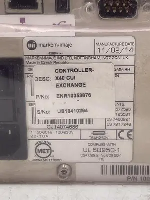 New | in-Stock MARKEM-IMAJE MARKEM-IMAJE SMARTDATE X40 ENR10053876 Ink Jet Coders & Printers | ND Industrial Surplus #1215994