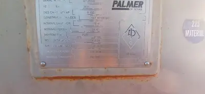 USED 2011 PALMER OF TEXAS 750 BBL VERTICAL TANK
