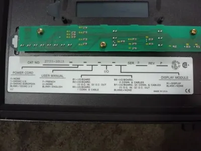 Allen Bradley 2755-DD1A Dual Headed Bar Code Decoder Series B Rev. F Used