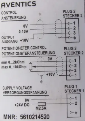 NEW AVENTICS 5610214520 PRESSURE CONTROL VALVE