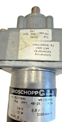 NEW GROSCHOPP WK1054702 GEAR MOTOR 24V 12W