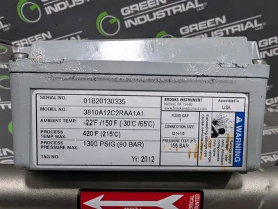Brooks MT 3810 Armored Metal Tube Flow Meter 3810A12C2RAA1A1 New NIB
