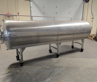 JV NORTHWEST INC. 30BBL ( 930 Gallon ) Sanitary Stainless Steel Horizontal Storage Tank TANKS / KETTLES | EcReCon Inc (2)