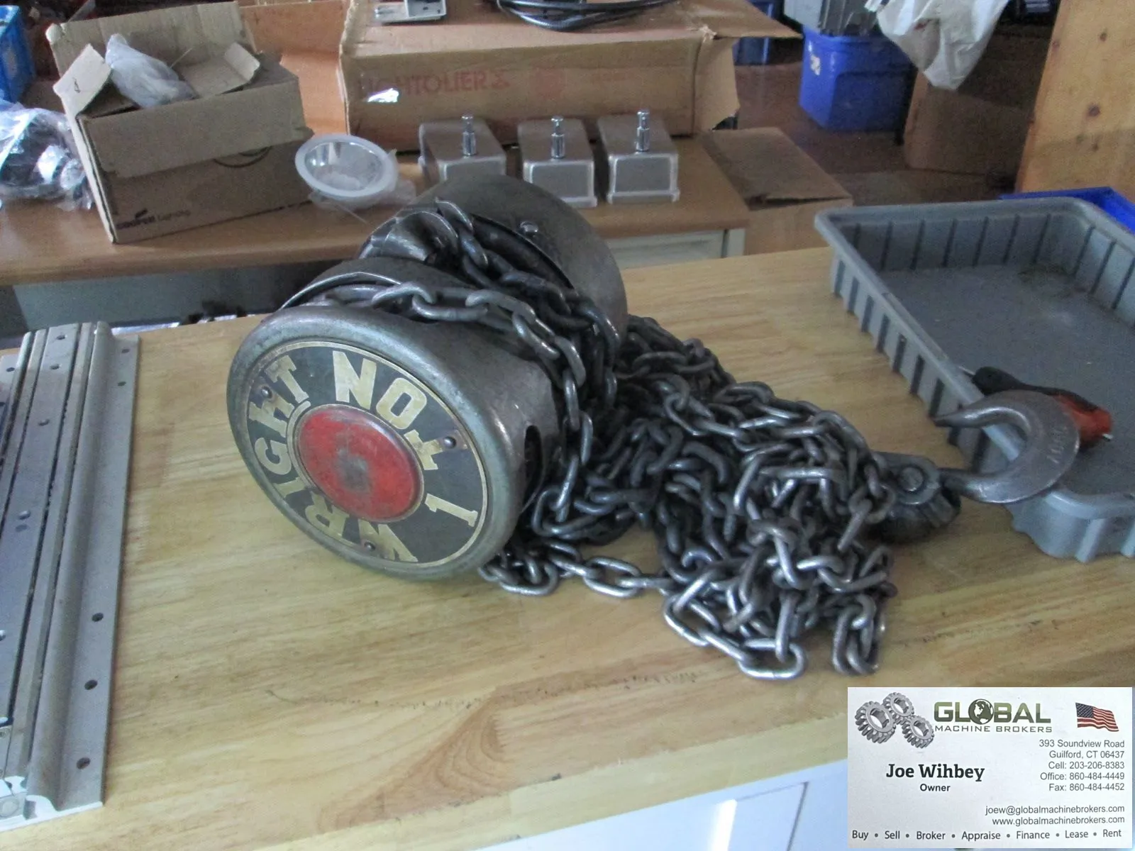 Wright 1 Ton Chain Hoist