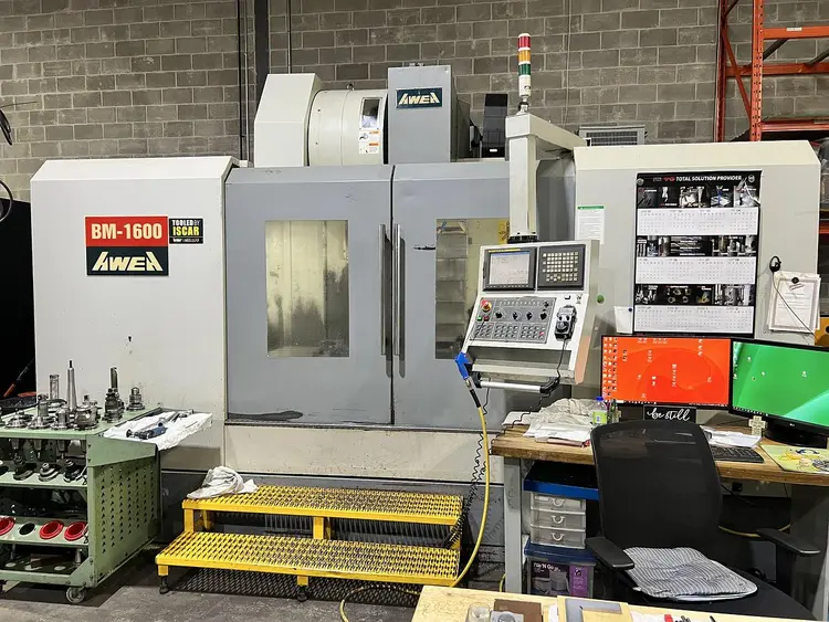 Used 2005 AWEA BM-1600 Vertical Machining Centers Ontario CA | Gizmo Machine Tools #780757