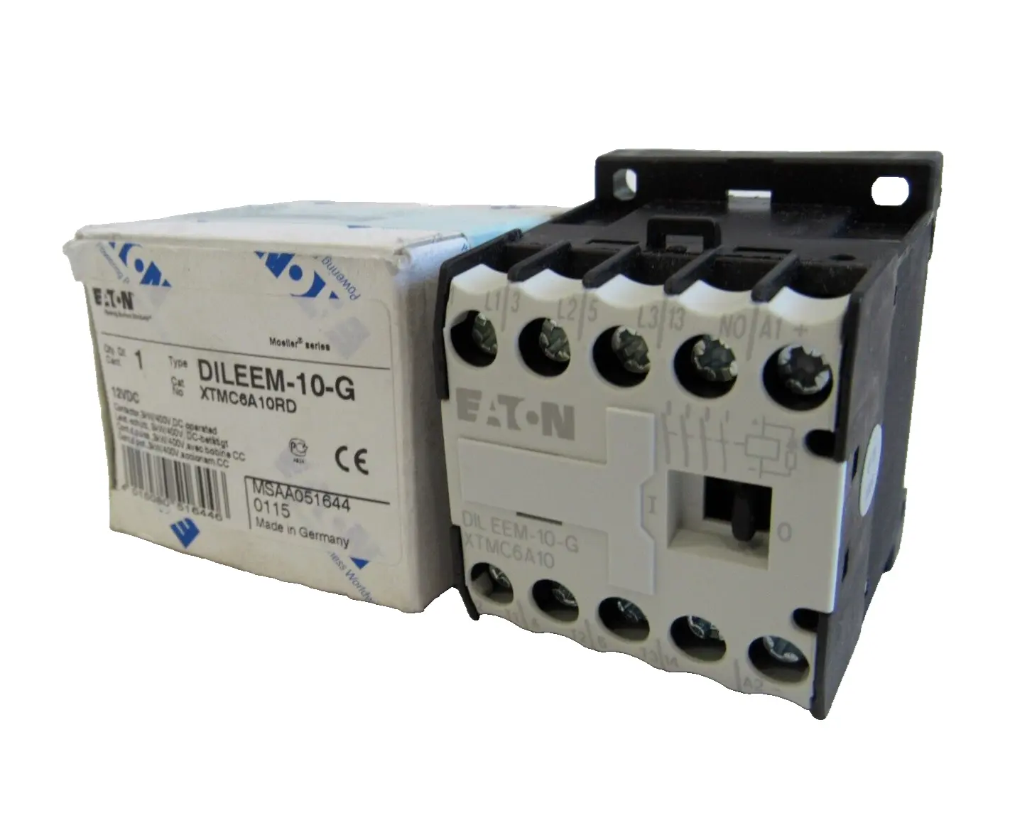 NEW EATON DILEEM-10-G CONTACTOR 12VDC DILEEM10G