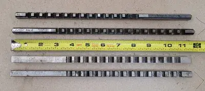 KEYSEATER BROACH SET OF 4, VARIOUS SIZES: DUMONT AND TREADWELL BRANDS INCLUDED