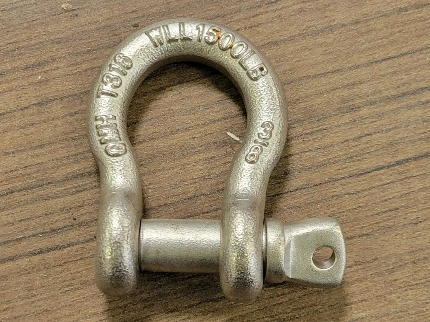 3/8" Screw Pin Anchor Shackle 316SS WLL 1500 lb. (Bag of 16)