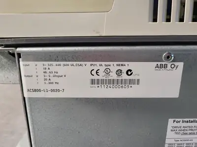 USED ABB ACS800-U1-0020-7
