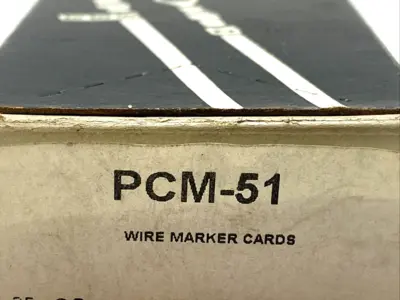 New | in-Stock Panduit Pan-Code Wire Marker Cards BOX OF 25 CARDS Blank Label Michigan US | Maverick Industrial Sales #1392521