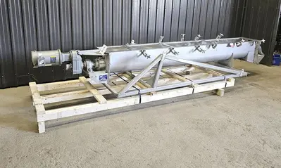 Used Hayes & Stolz Ribbon/Paddle Blender, 15 Cubic Feet