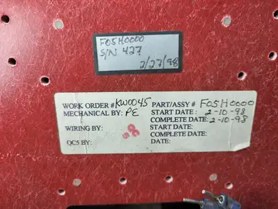 USED TECH POWER CONTROLS D27H0000