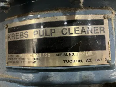 Used KREBS P10L-CP-1736 Low Density Cleaners (Paper) Pennsylvania US | Global Equipment International, LLC #881330